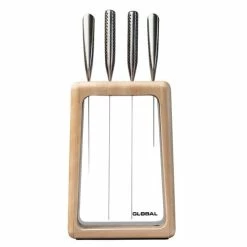 Global - Hashira Knife Block Maple Set 5pce