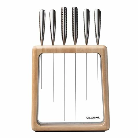 Global - Hashira Knife Block Maple Set 7pce