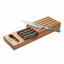 Global - Hikaeme Beechwood In-Drawer Knives Set 6pce