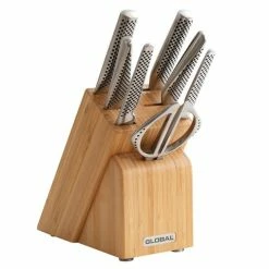 Global - Takashi Knife Block Set Bamboo 8pce