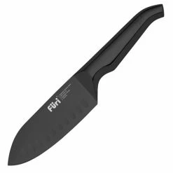 Furi - Limited Edition East/West Santoku Knife Jet Black 13cm