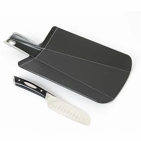 Scanpan & Joseph Joseph - Cutting Board W/Knife Combo Black 2pce