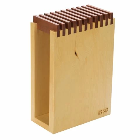 Big Chop - Huon Pine/Myrtle Knife Block Blonde