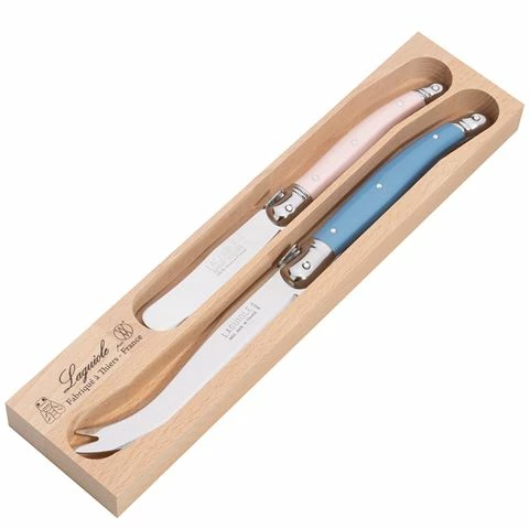 Laguiole - Debutante Cheese Knife Jardin Set 2pce