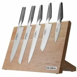 Global - Takumi Maple Magnetic Knife Block Set 6pce