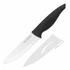 Savannah - Ceramic Chef's Knife With Sheath Black 17cm