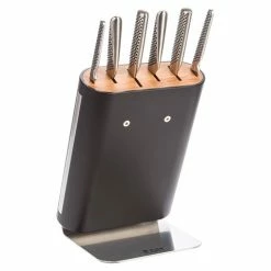 Global - Hiro Knife Block Set Black 7pce