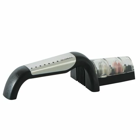 Global - Ceramic 2 Stage Water Sharpener With S/Steel Handle