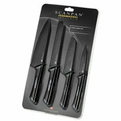 Scanpan - Spectrum Knife Set Black/Grey 4pce