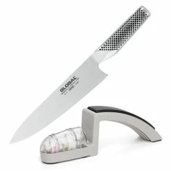 Global - Cook's Knife And Sharpener Set A